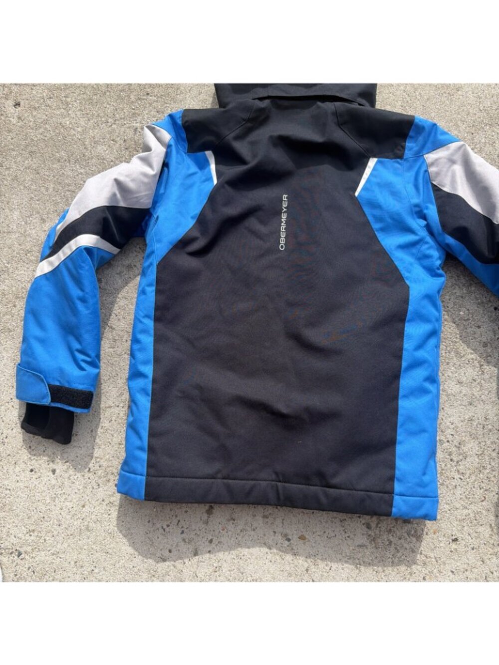 Obermeyer Fleet Black Zip Snow Snowboard Ski Insulated Jacket Coat Teen M 10-12 - Picture 7 of 10